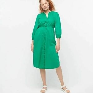 Nwt J.Crew Tie-waist cotton voile midi dress.Size L